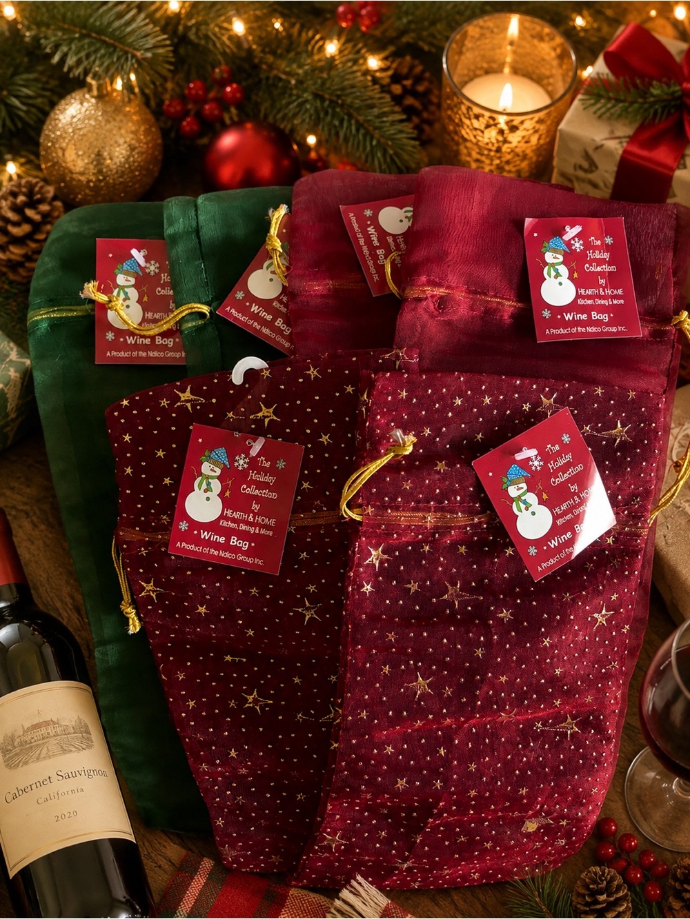 Holiday Bundle - Hearth & Home Wine Bag